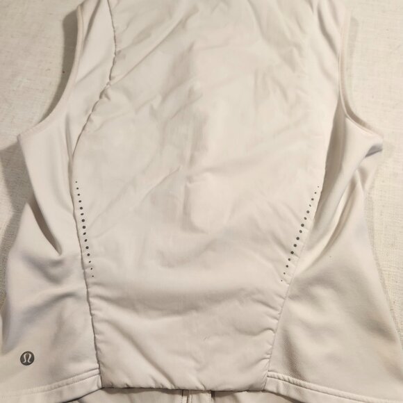 White lululemon Running Vest - Sz 8 - Picture 2 of 4